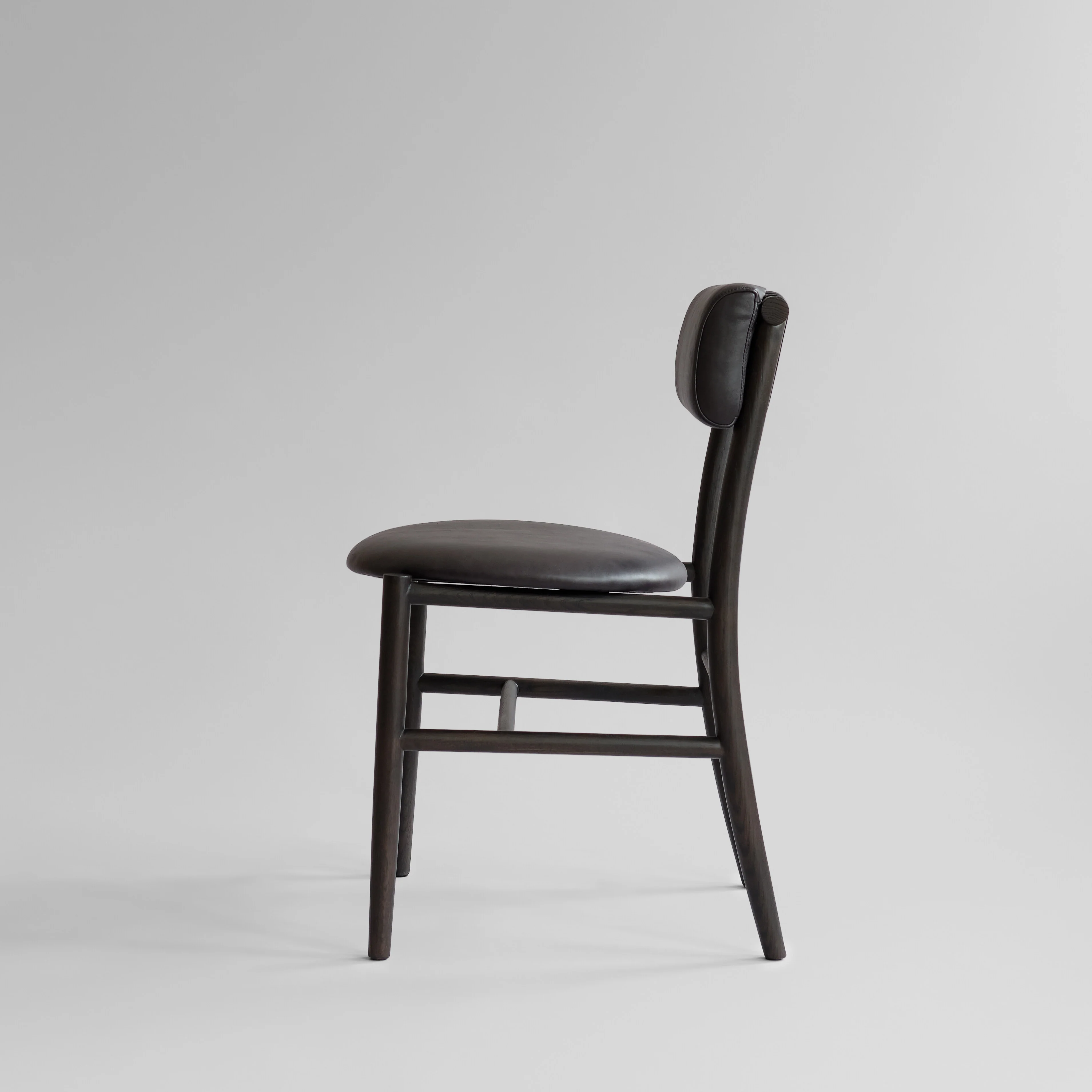 Стул Nama — Coffee Black - Aniline leather black