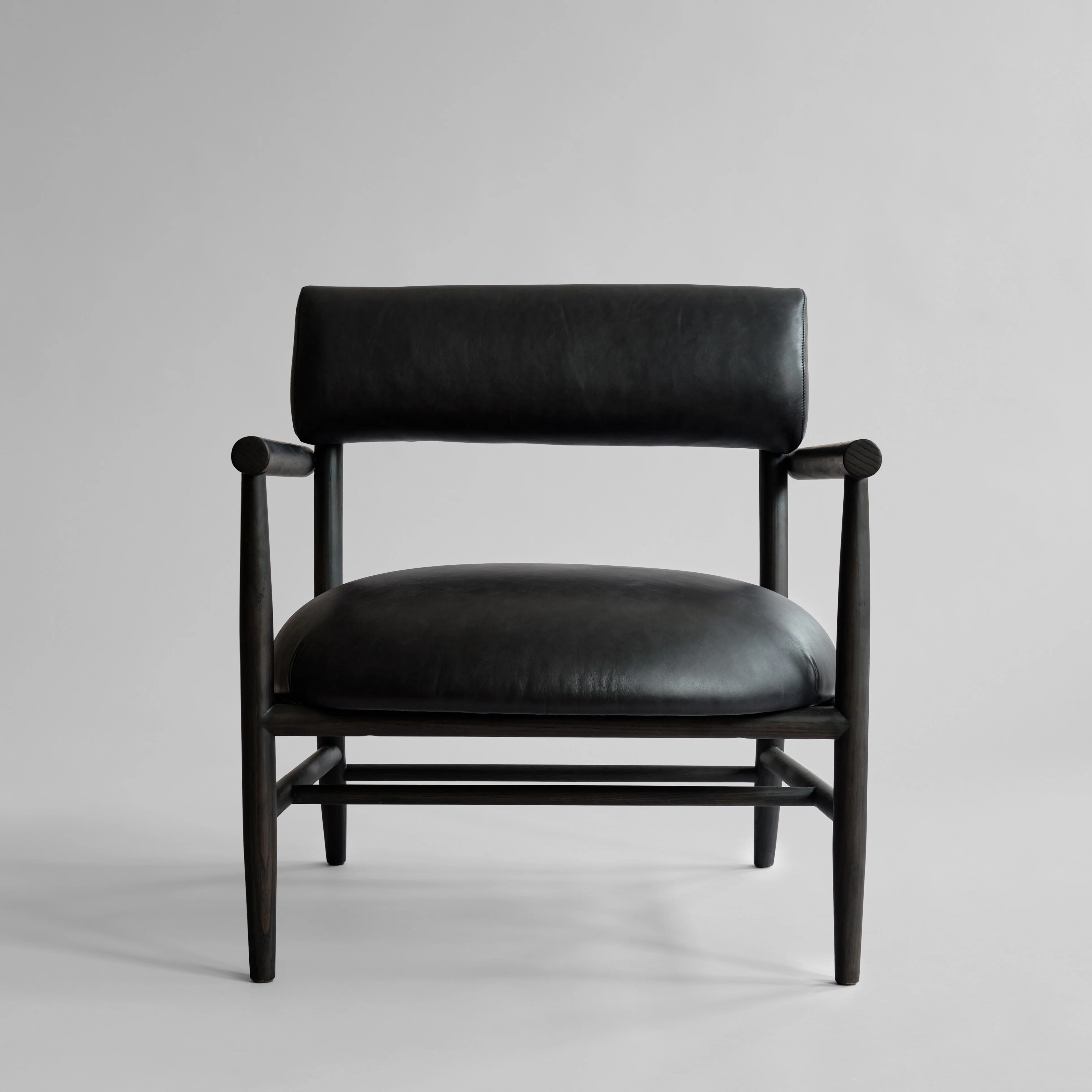 Кресло Nama Lounge — Aniline leather black