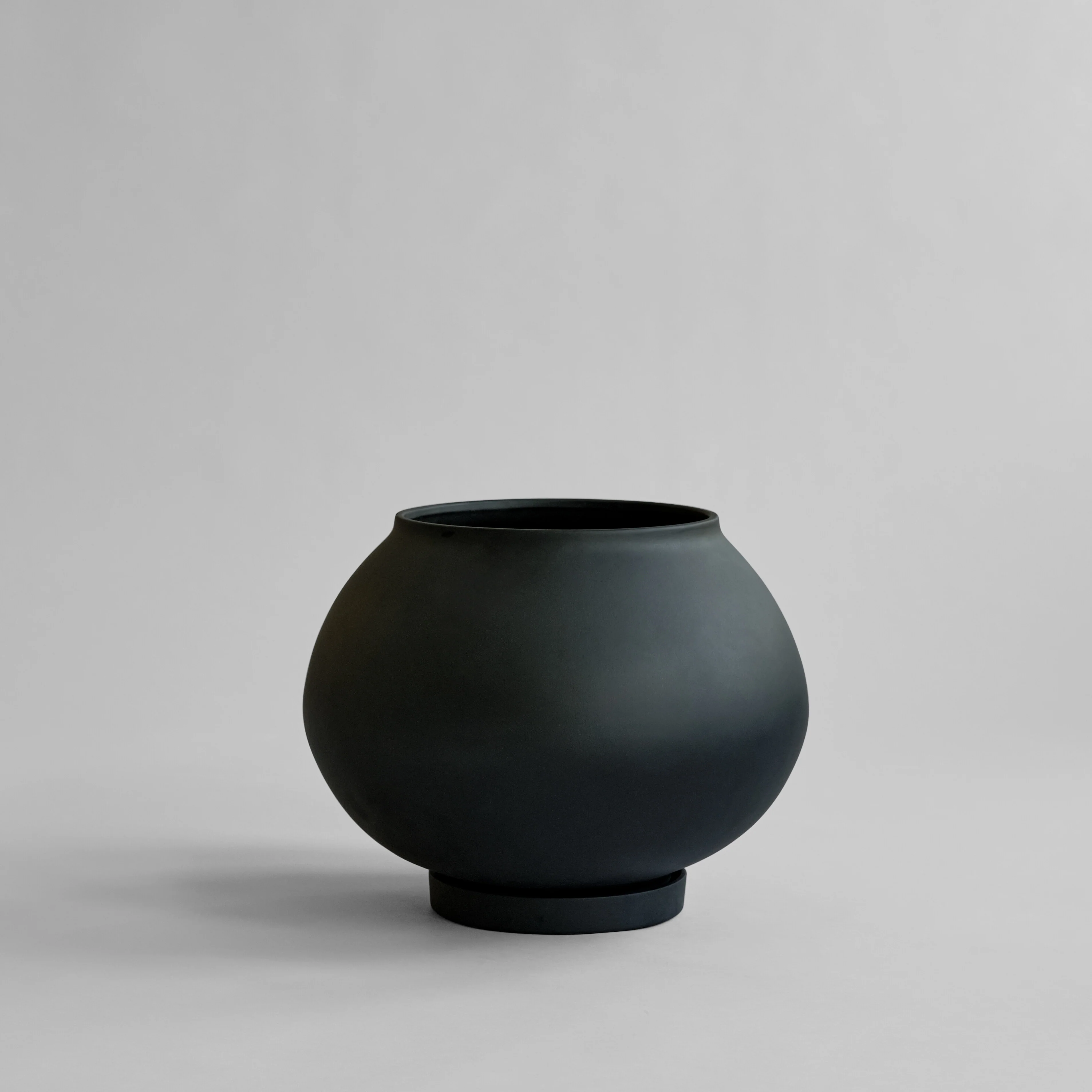 Кашпо Sunao Plant Pot Fat Big — Black