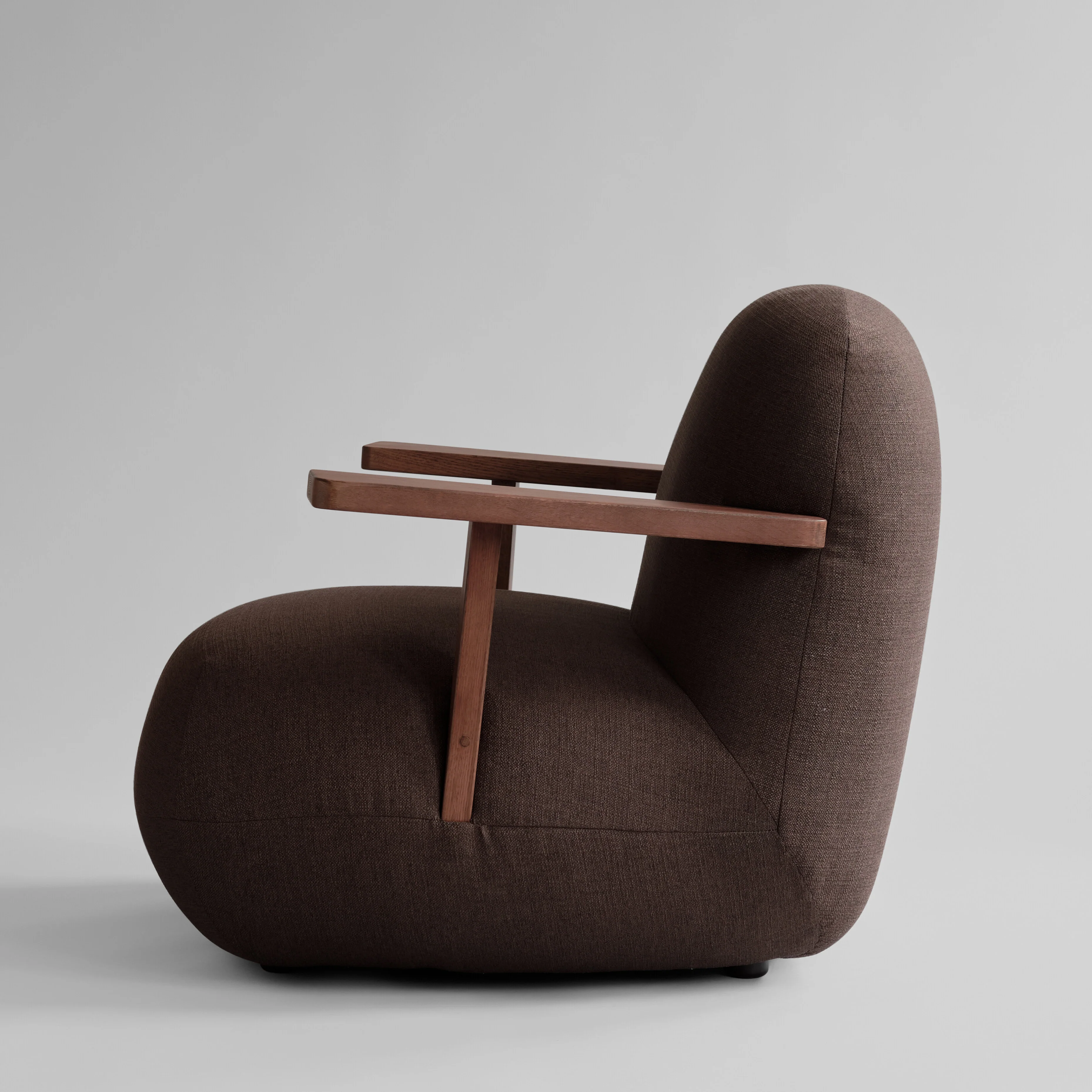 Кресло Toe Chair Armrest — Dark Brown