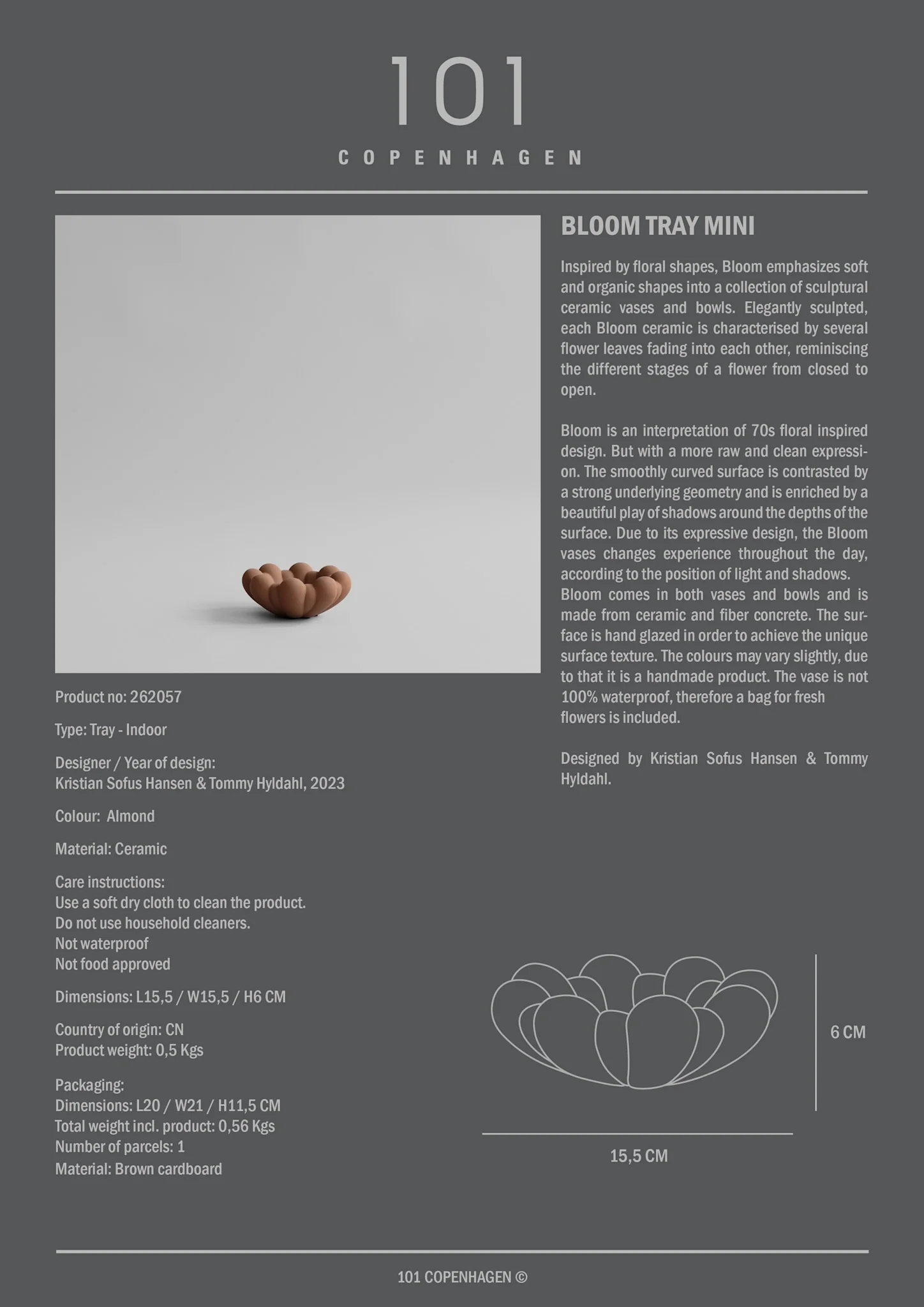 Чаша Bloom Mini — Almond
