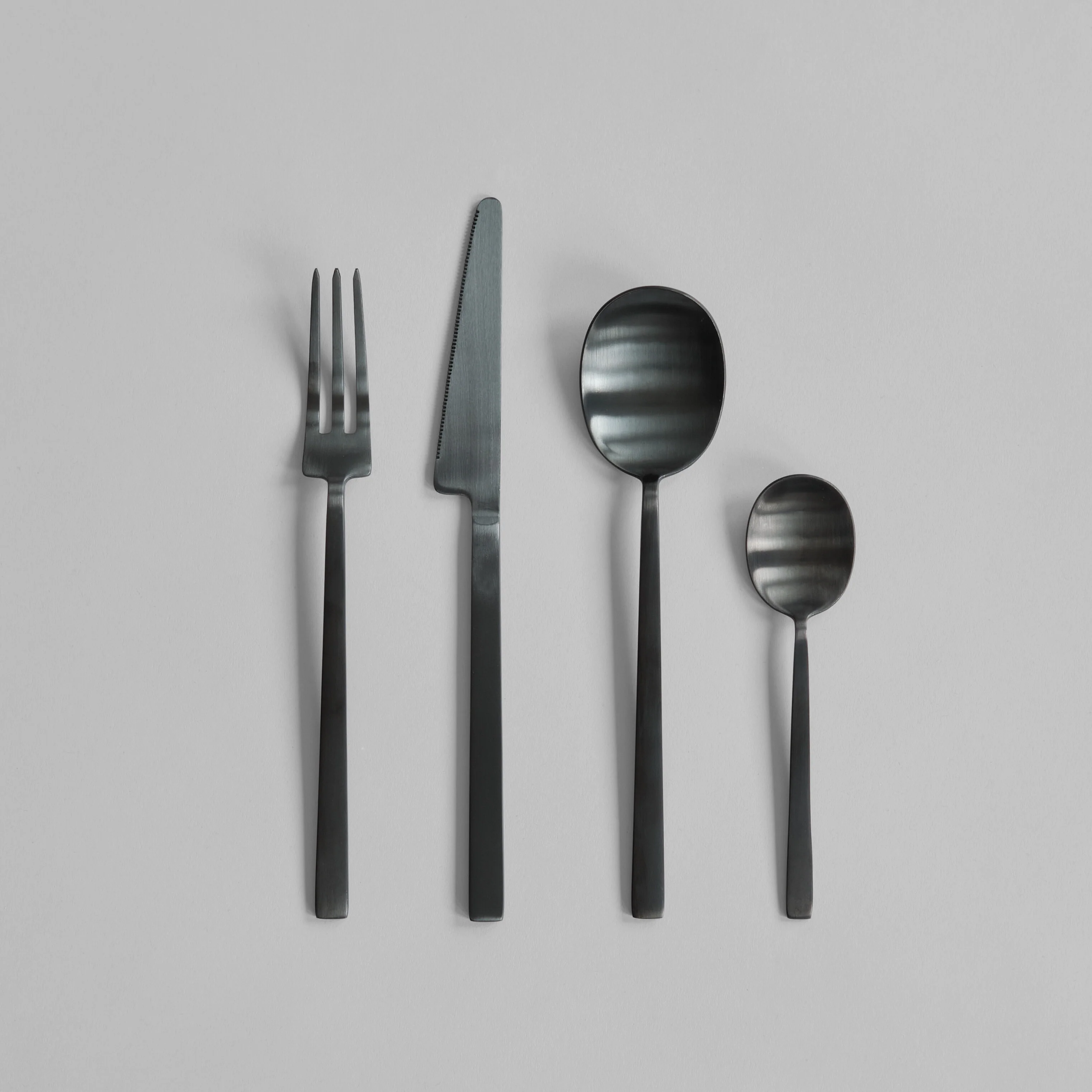 Столовые приборы Kogei — Black 16 pcs