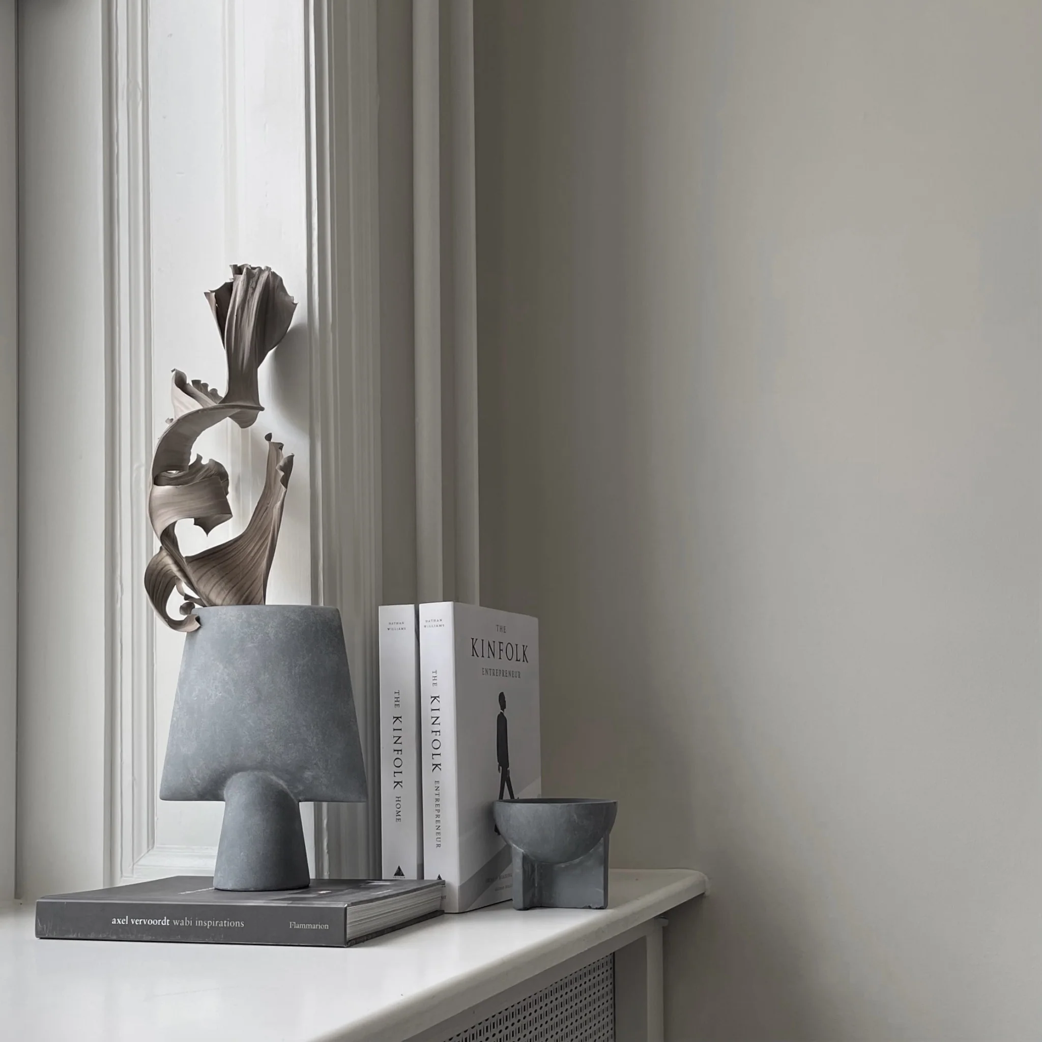 Ваза Sphere Square Mini — Light Grey