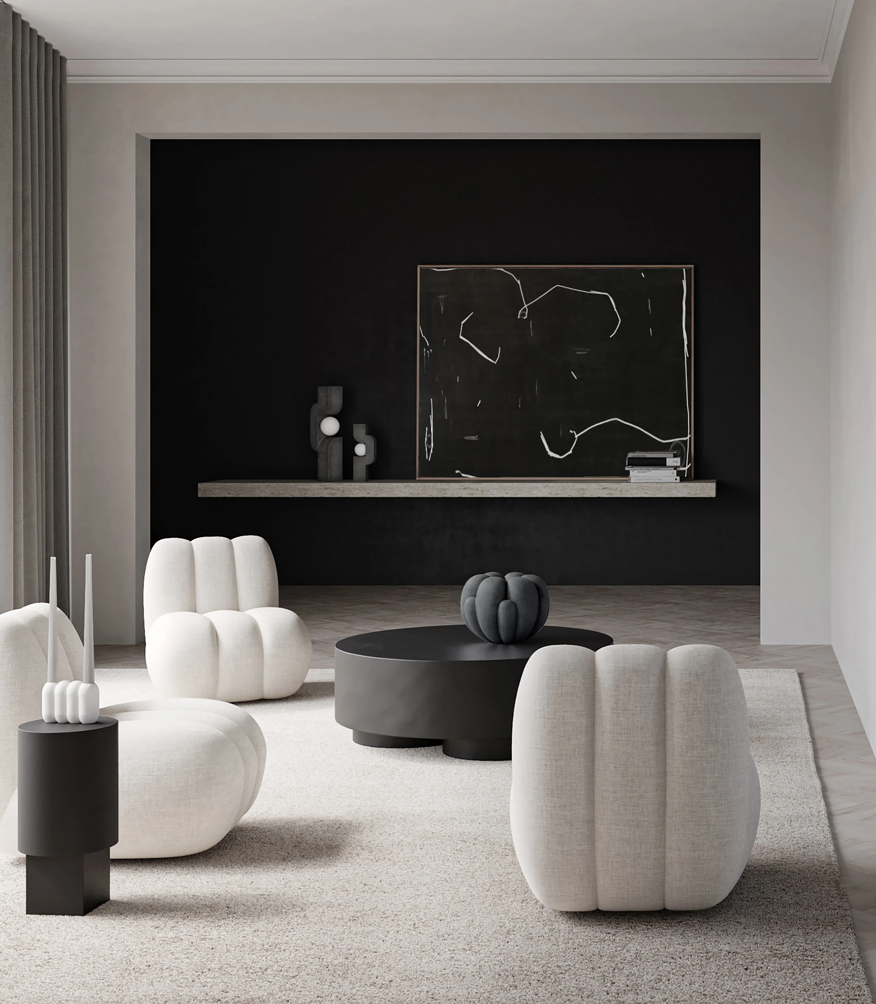 Ваза Bloom Mini — Dark Grey