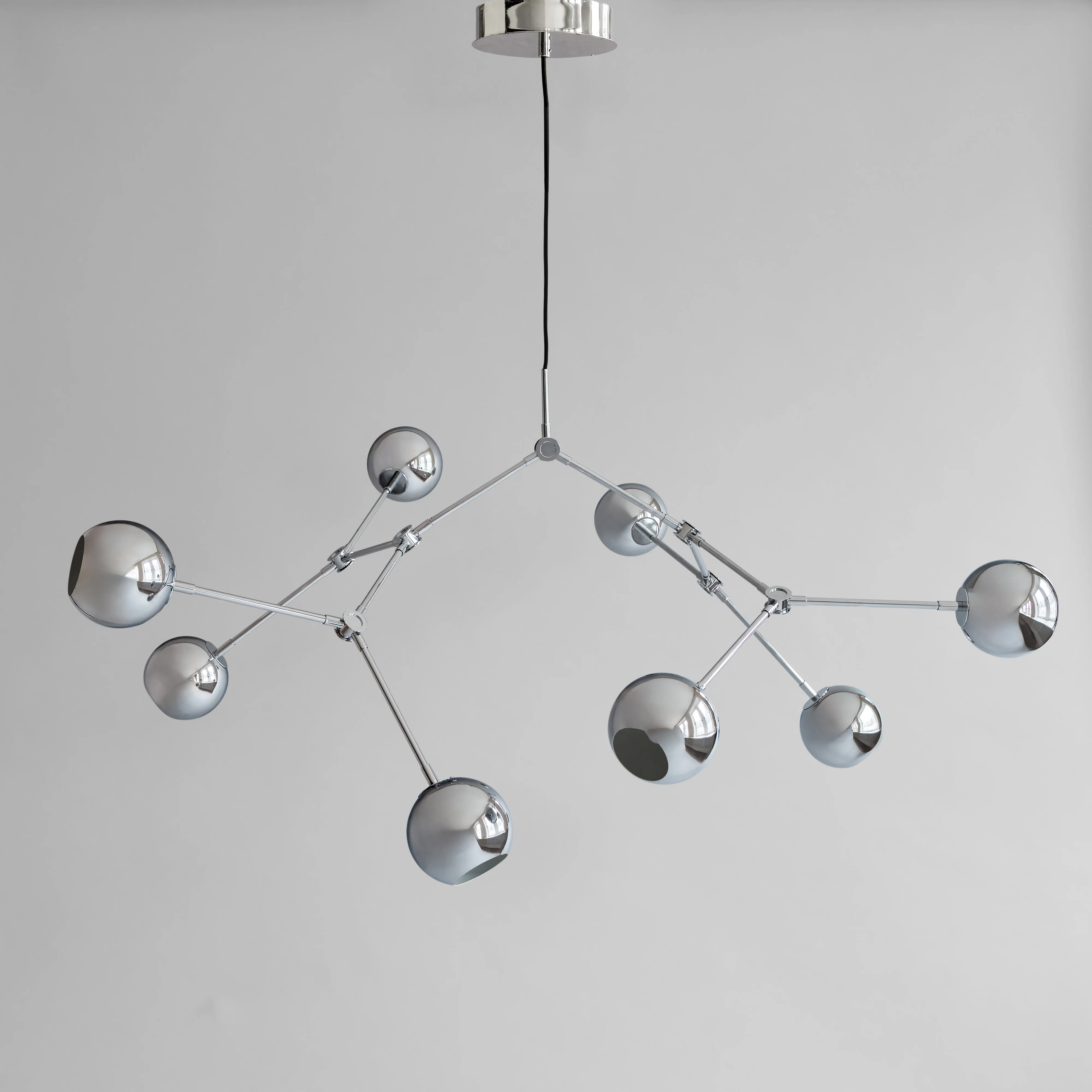 Люстра Drop Globe — Chrome 5m