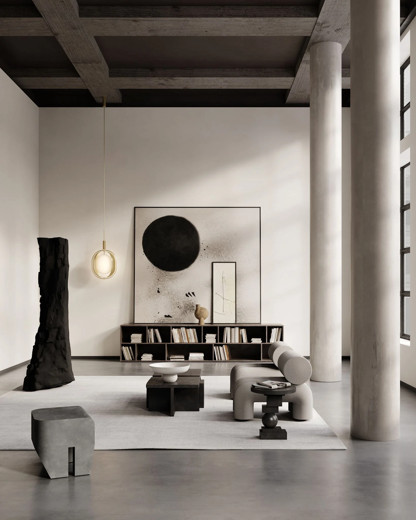 Ваза Sphere Bubl Medio — Ocher