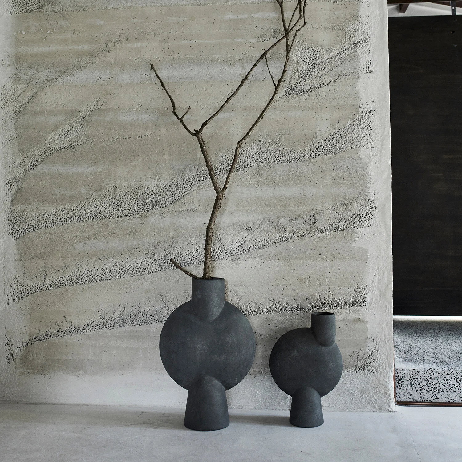 Ваза Sphere Bubl Hexa — Dark Grey