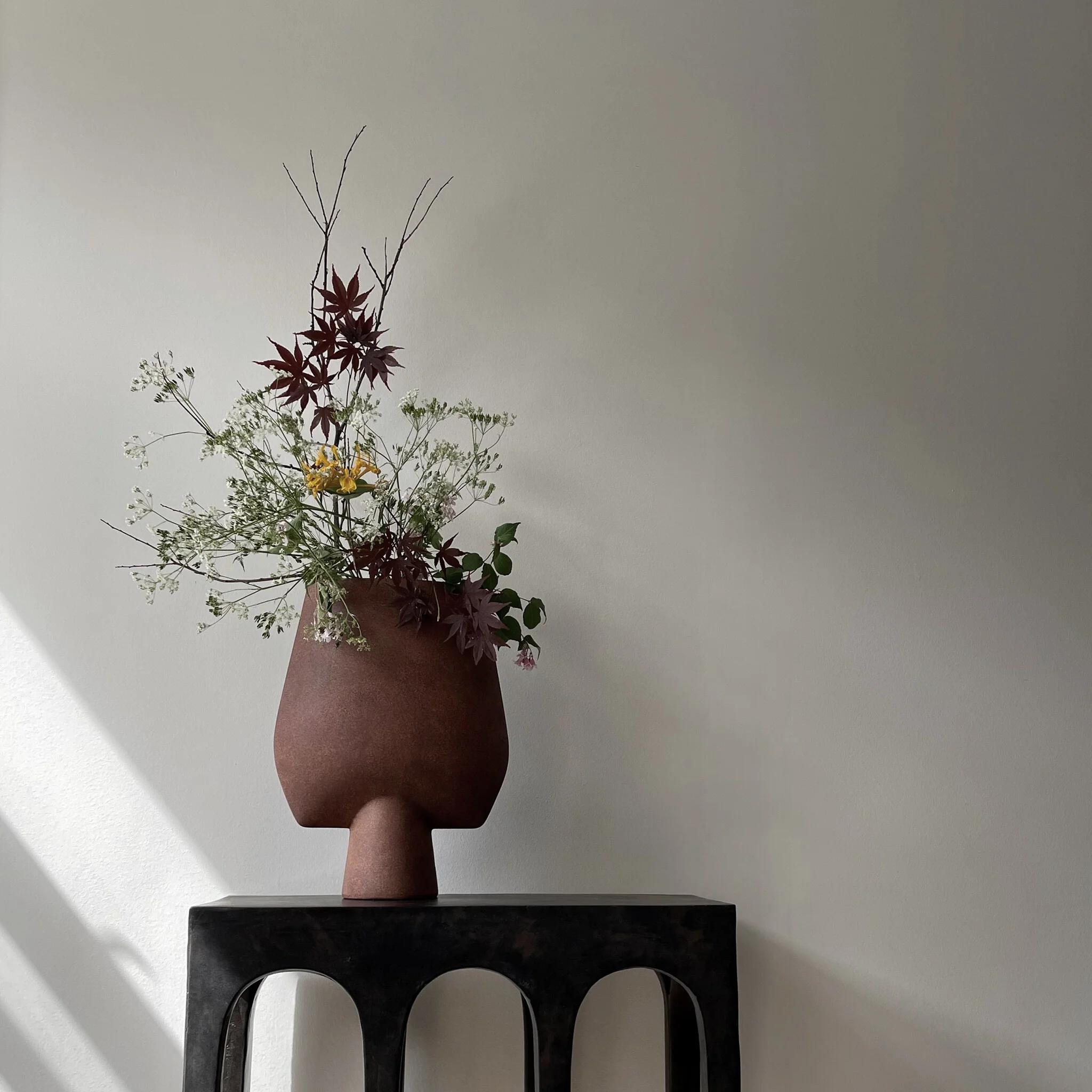 Ваза Sphere Square Big — Terracotta