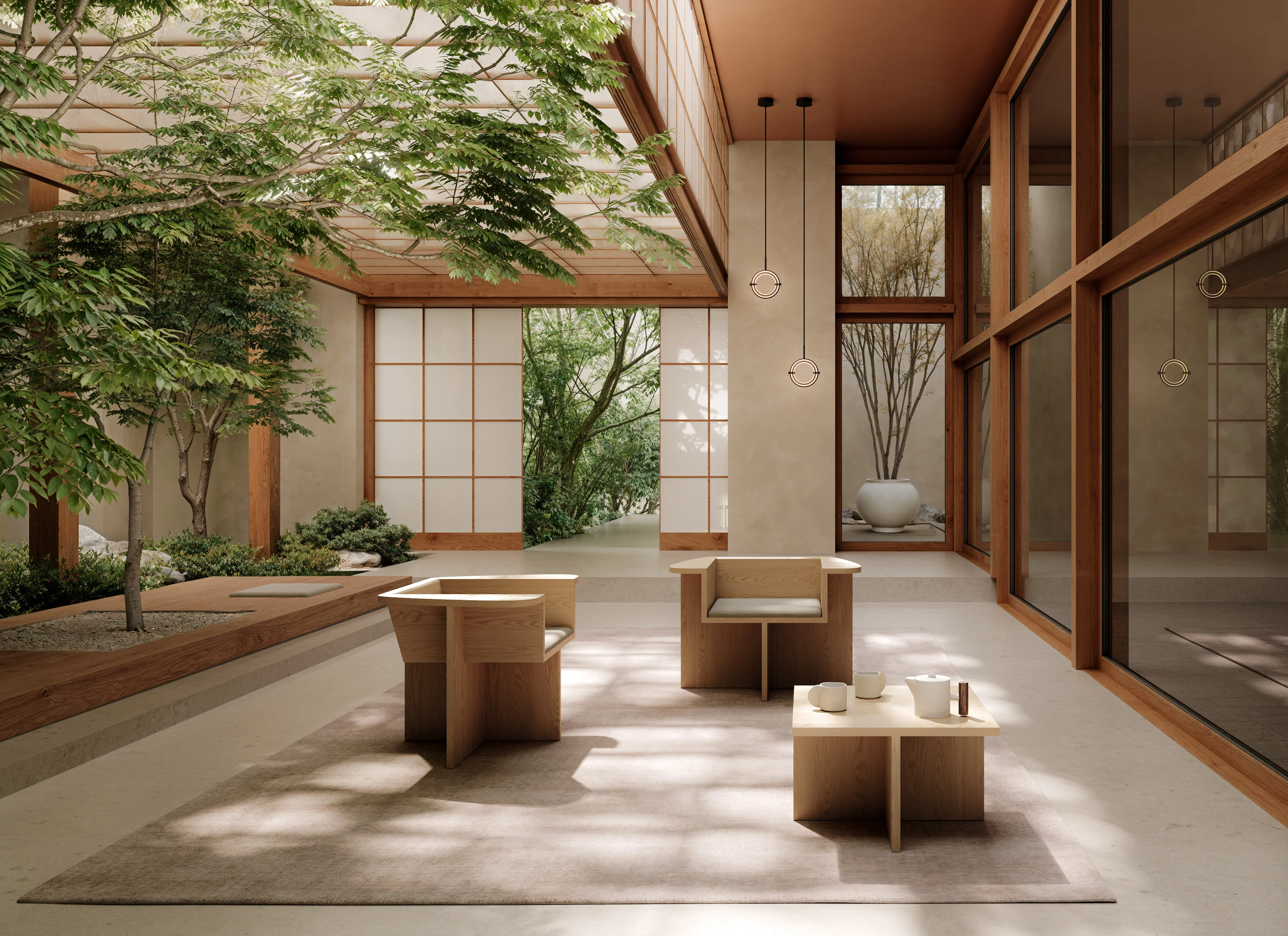 Кашпо Sunao Plant Pot Fat Hexa — Birch