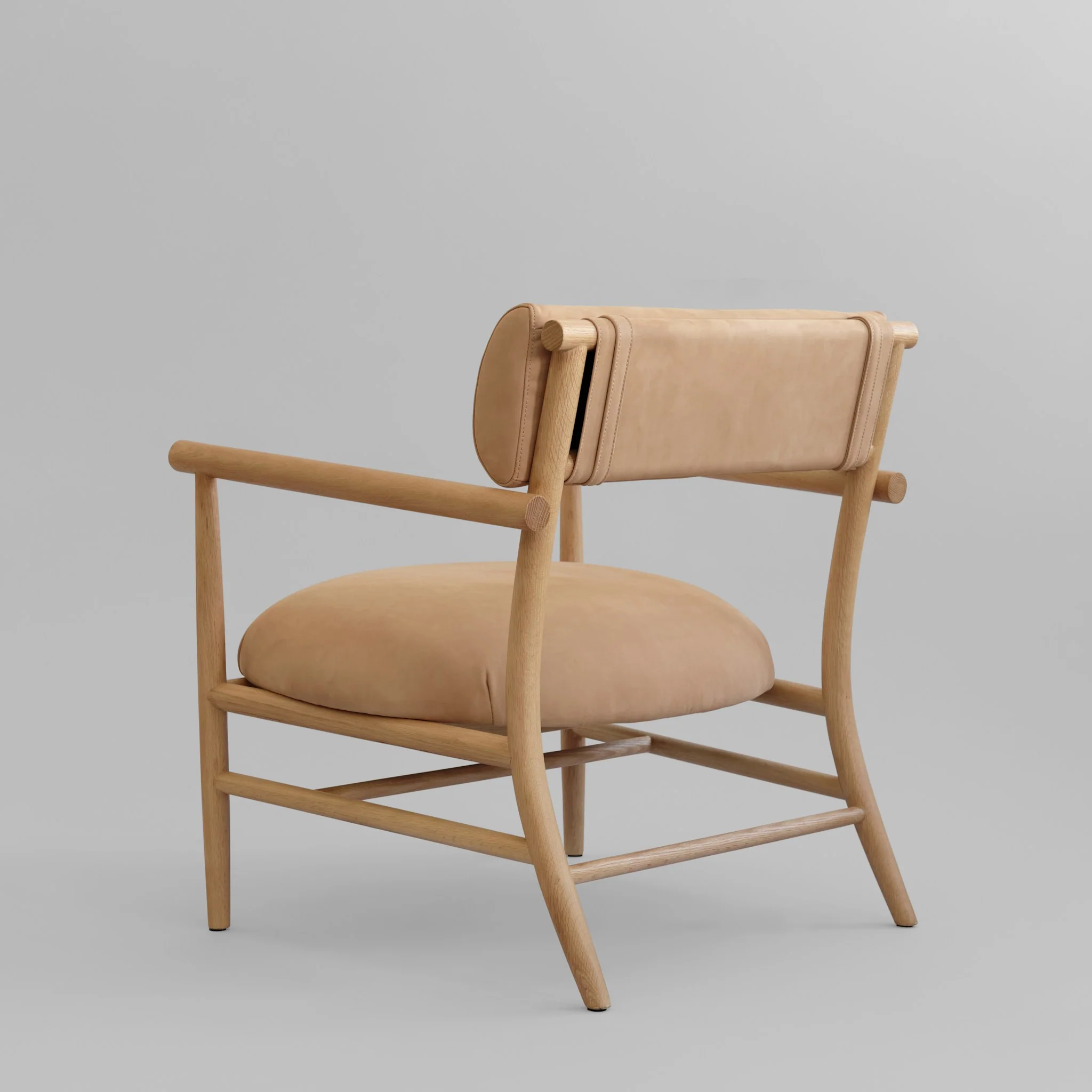 Кресло Lounge - Natural Oak - Nubuck