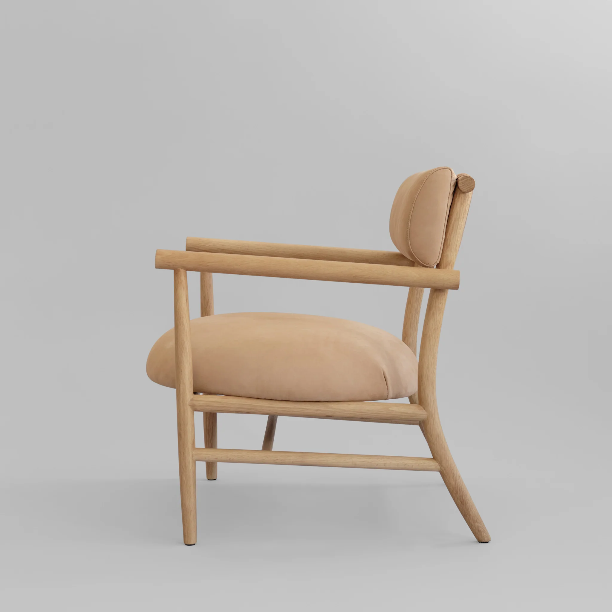 Кресло Lounge - Natural Oak - Nubuck