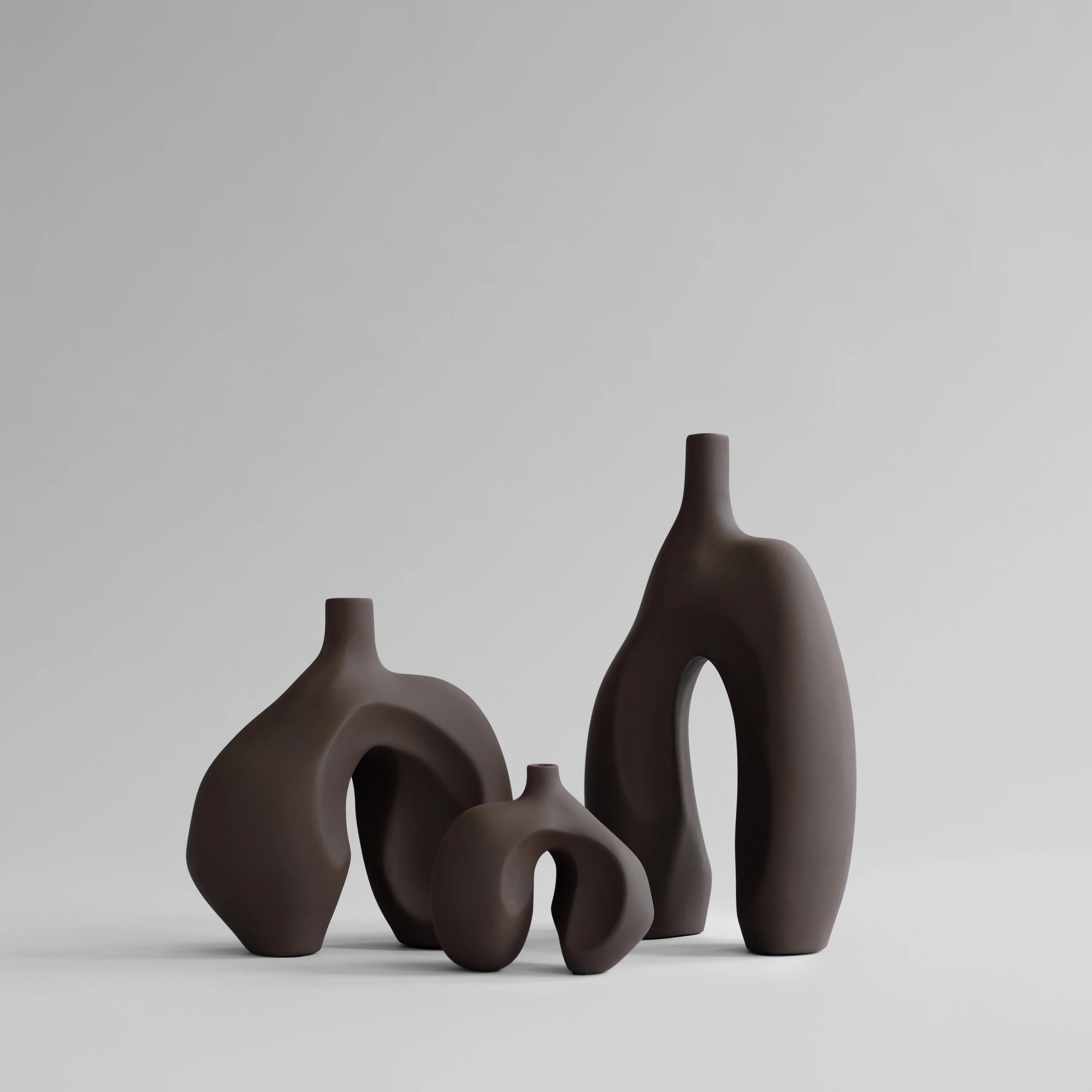 Ваза Ni Medio — Chocolate Brown