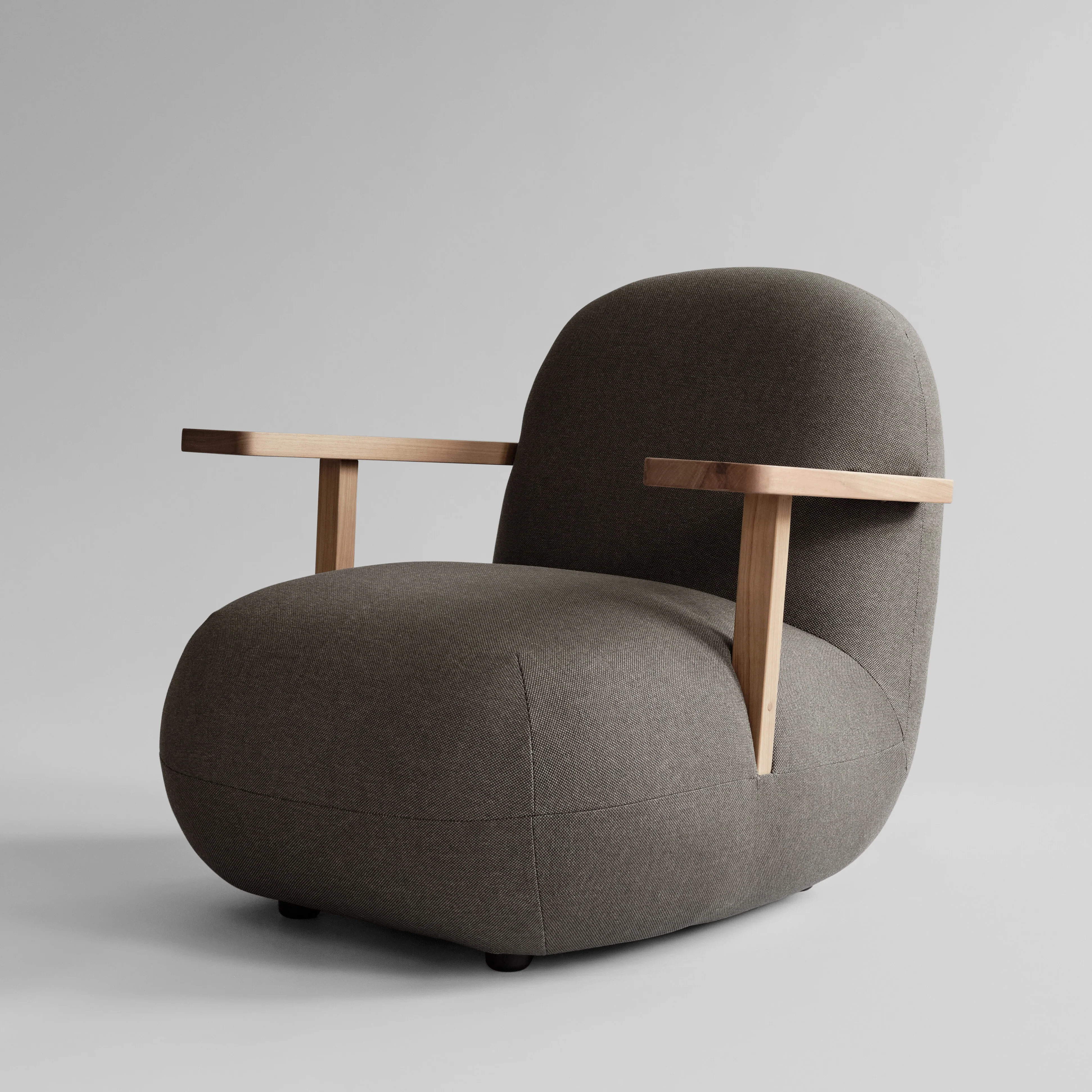 Кресло Toe Chair Armrest — Stone Gray
