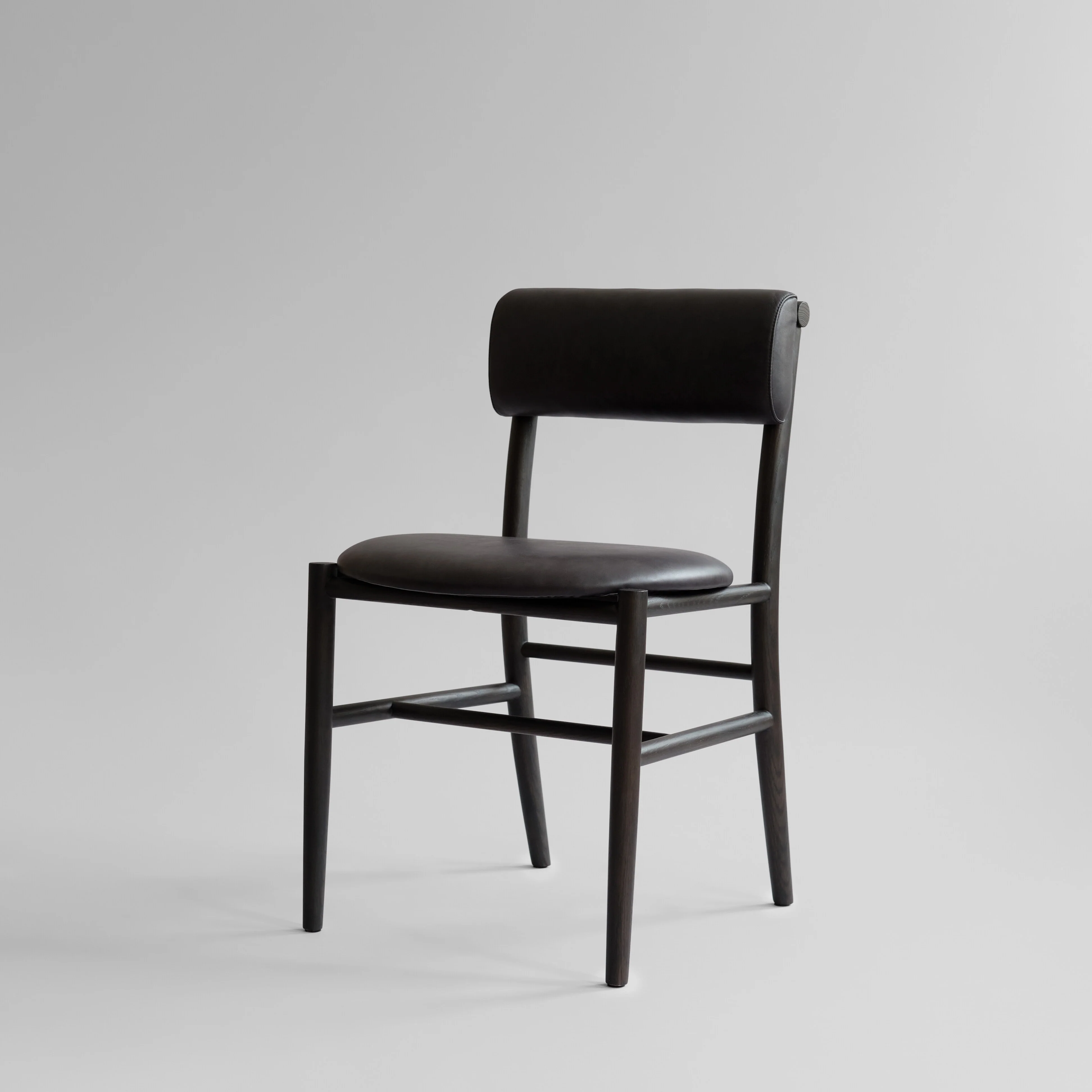 Стул Nama — Coffee Black - Aniline leather black