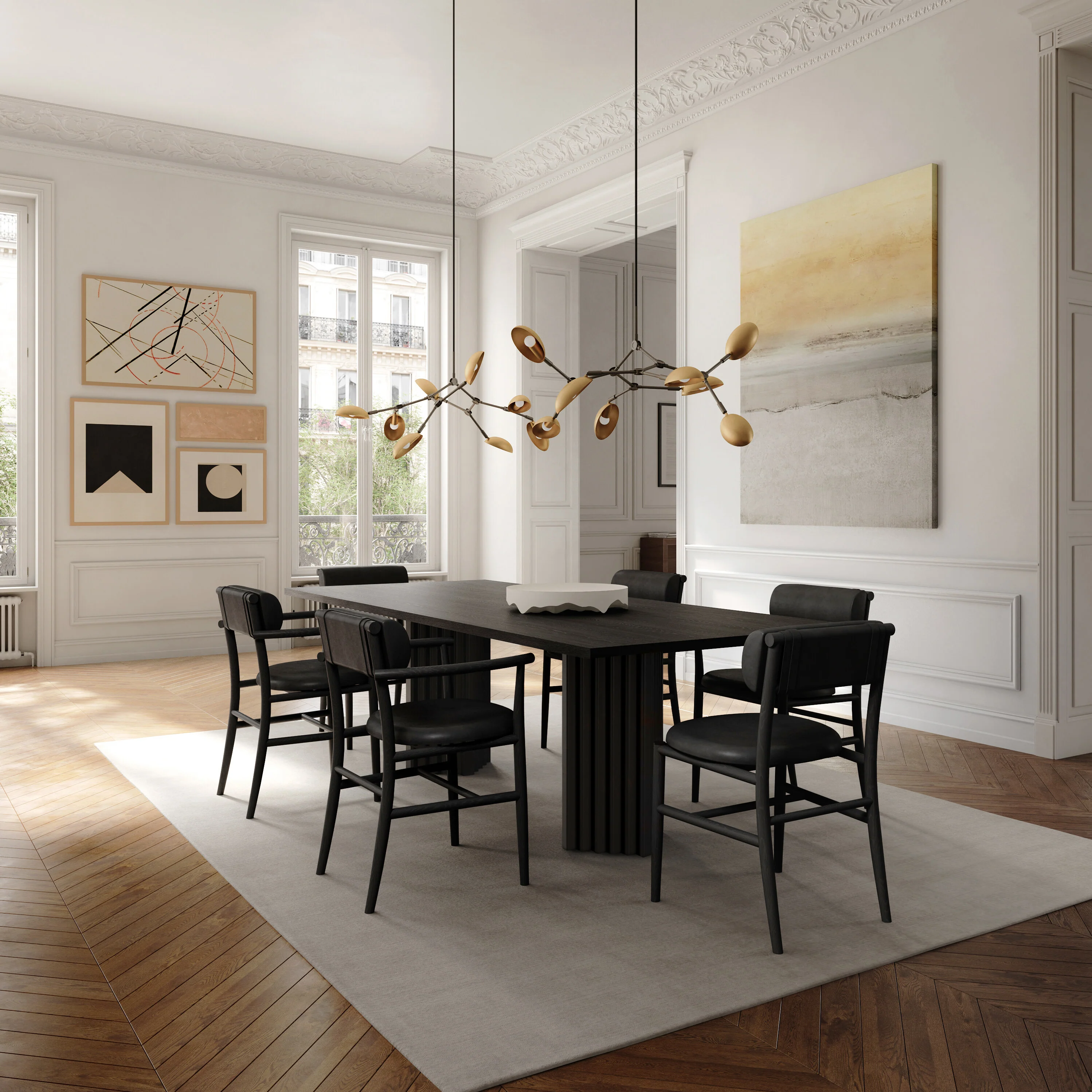 Стул Nama Dining Chair — Aniline Leather
