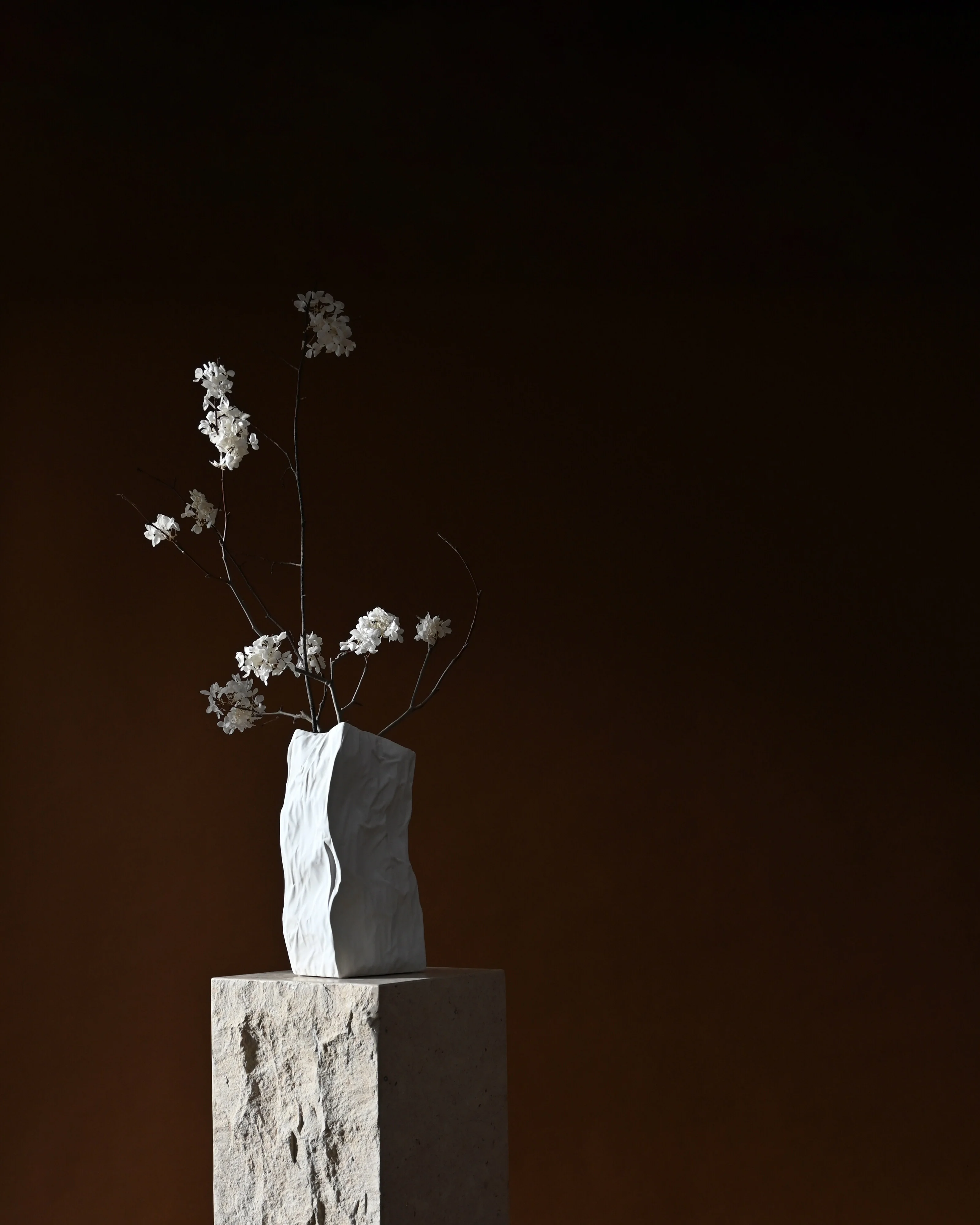 Ваза Kami Medio — Bone White