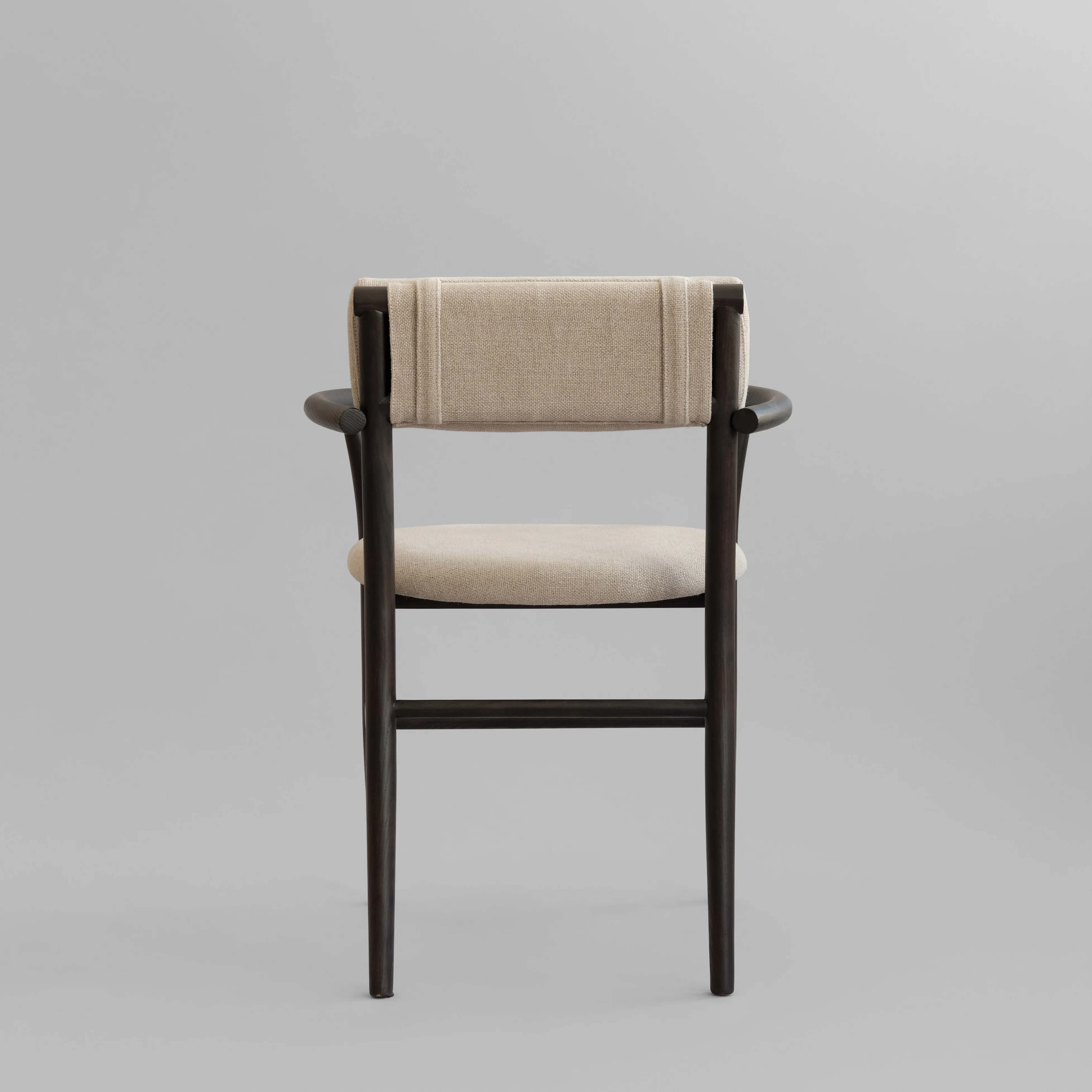 Стул с подлокотниками Nama  — Coffee Black, Linen