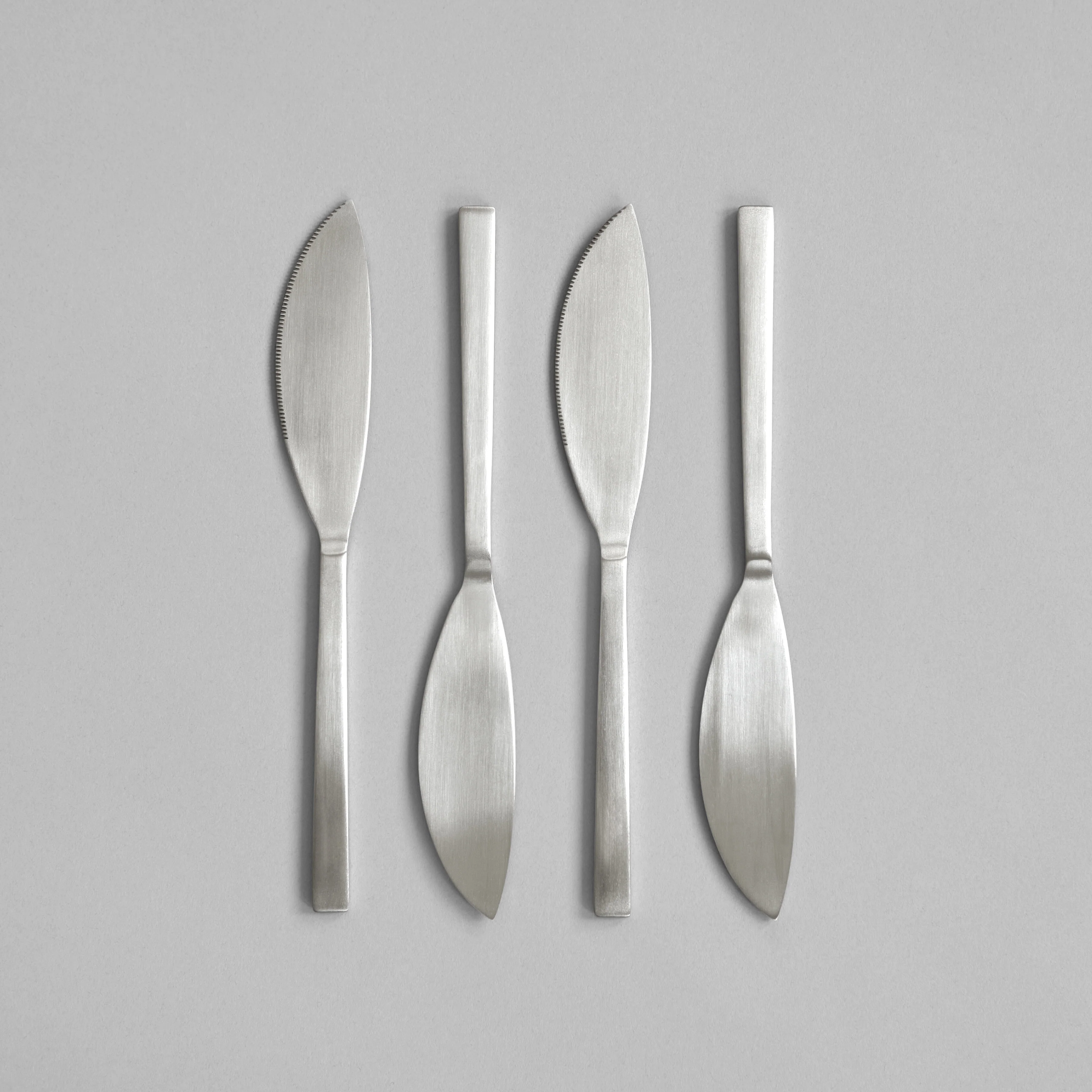 Ножи Kogei Fat — Brushed Steel 4pcs