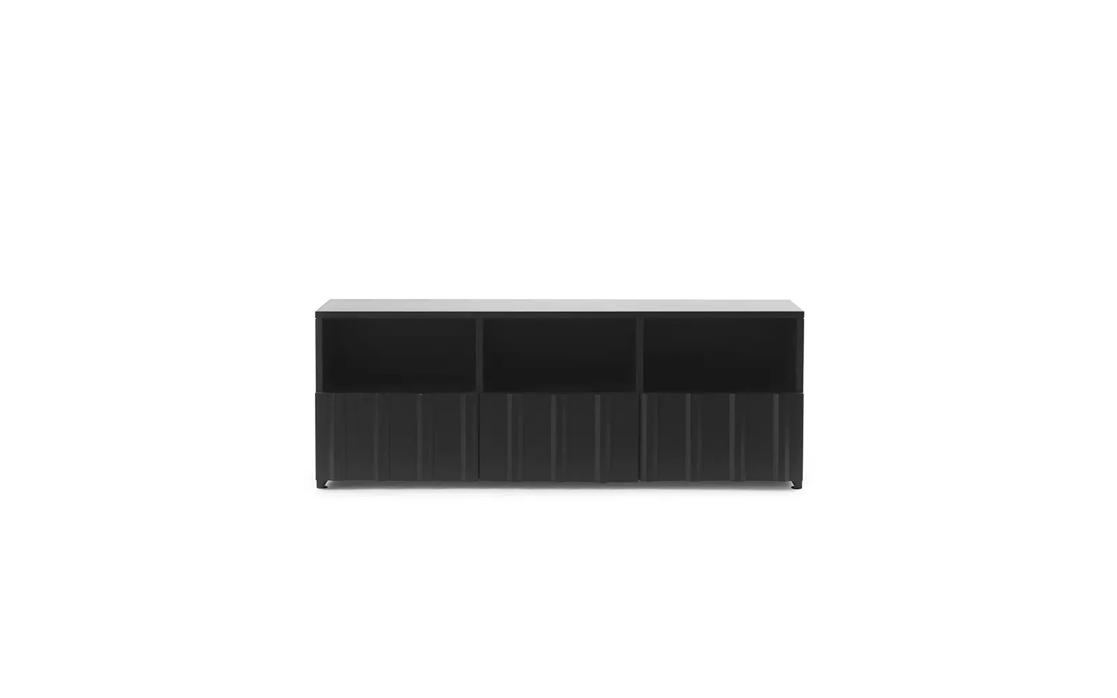 Комод Rib Hybrid Soft, низкий, чёрный