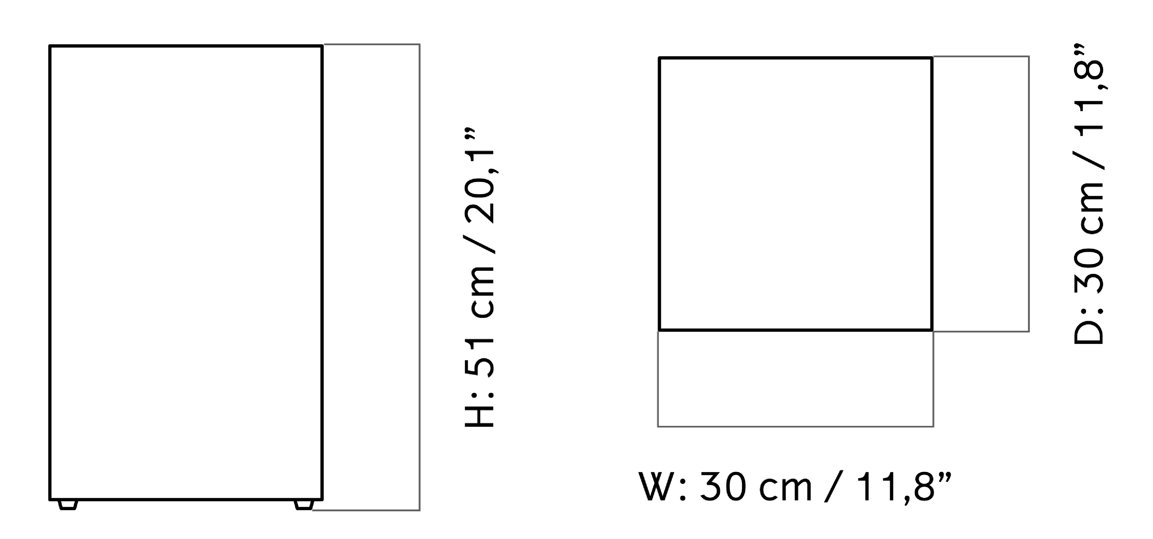 Приставной столик Plinth Tall - Камень Kunis Breccia