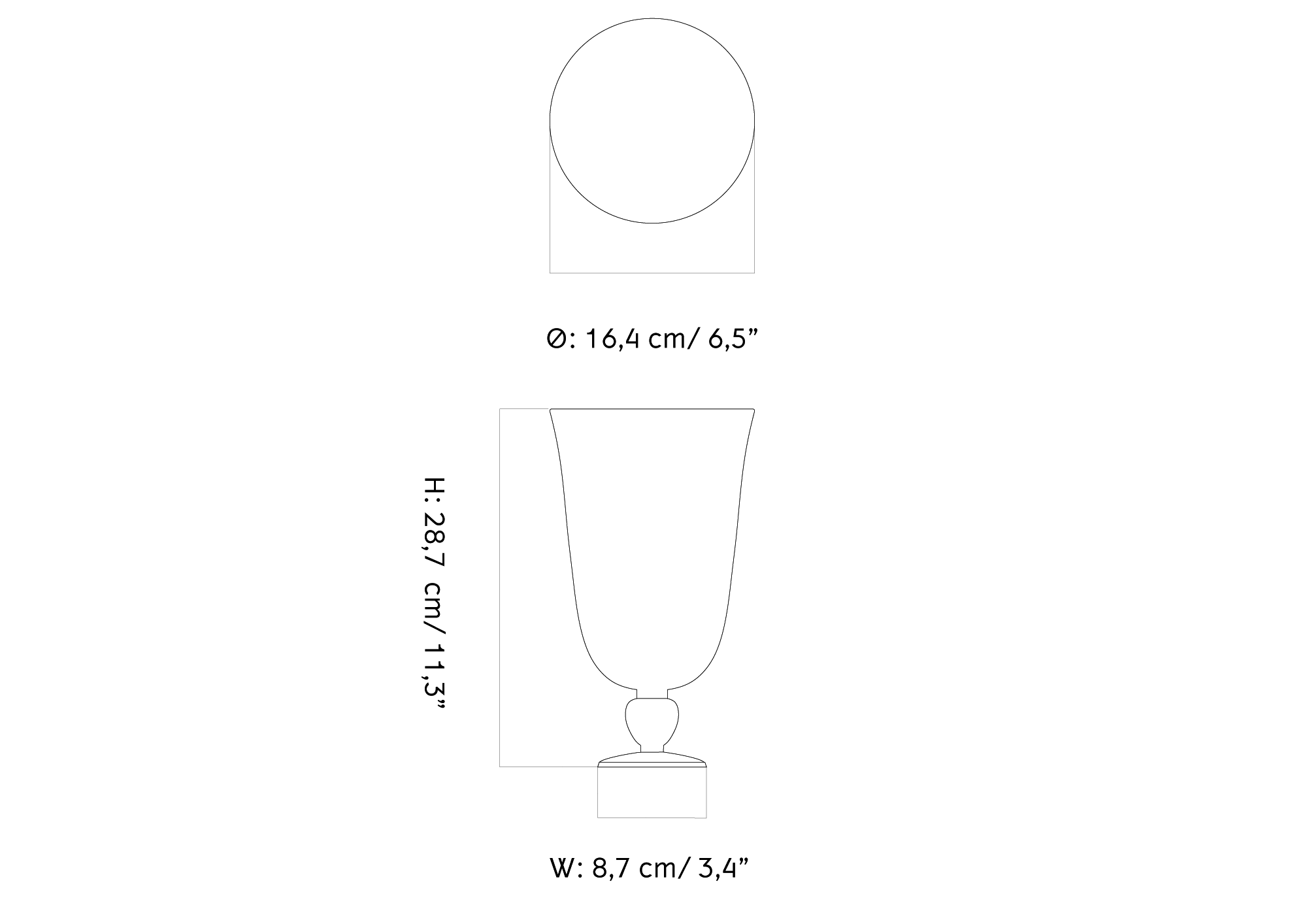 Ваза Pavot