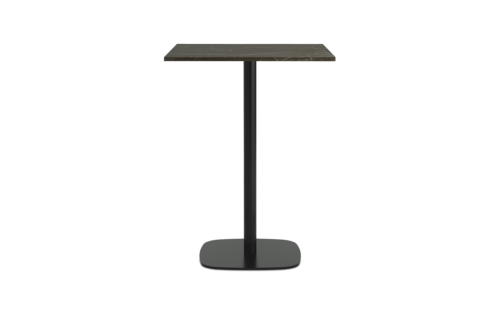 Стол Form, высота 94,5 см, 70 x 70 см, чёрный мрамор