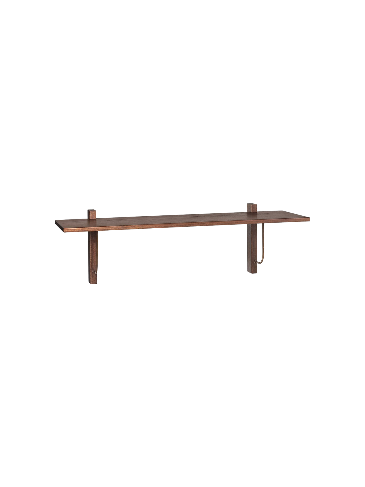 Настенная полка Corbel, большая - Тёмный тонированный дуб
