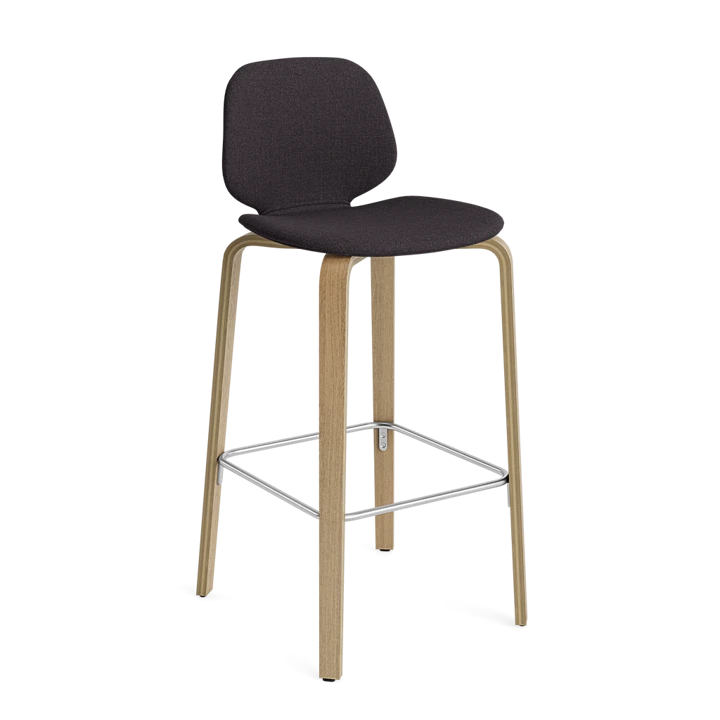 Барный стул My Chair, 75 см, натуральный дуб/обивка