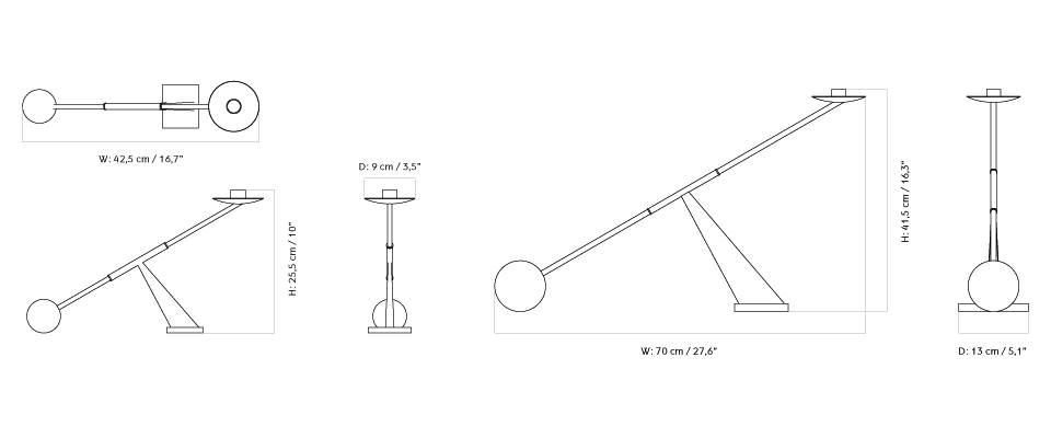 Подсвечник Interconnect, малый - Бронзированная латунь