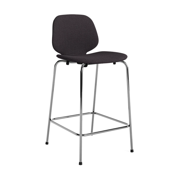 Барный стул My Chair, 65 см, хромированная сталь/обивка