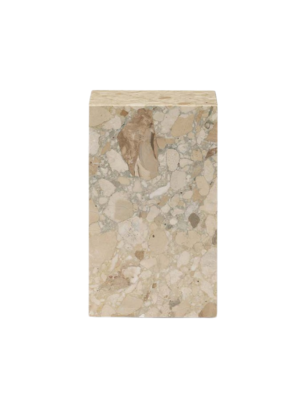 Приставной столик Plinth Tall - Камень Kunis Breccia
