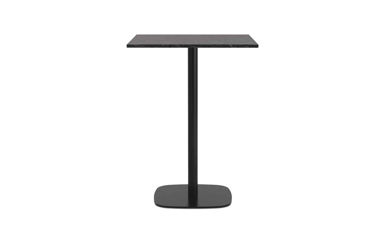 Стол Form, высота 94,5 см, 70 x 70 см, чёрный мрамор