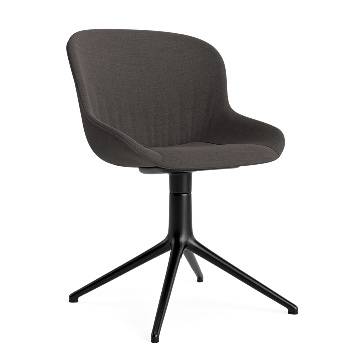 Поворотный стул Hyg Comfort, чёрный алюминий/обивка